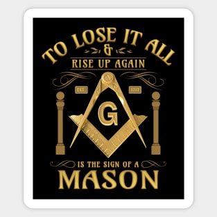 Sign Of A Mason Masonic Freemason Sticker